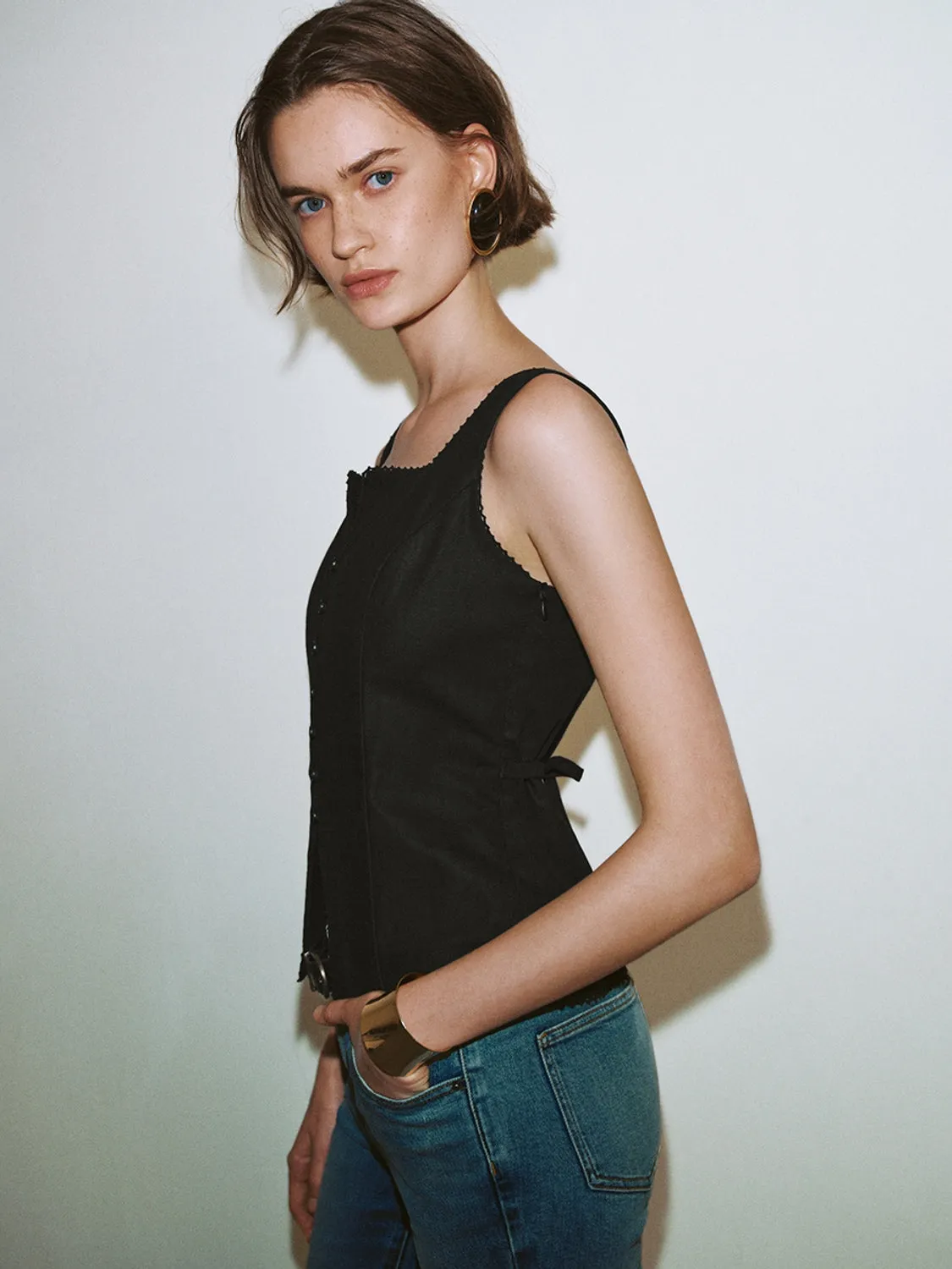 Frilled Cami Tops sold by Urban Revivo product image thumbnail 3