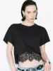 Lace Hem T-Shirts sold by Urban Revivo