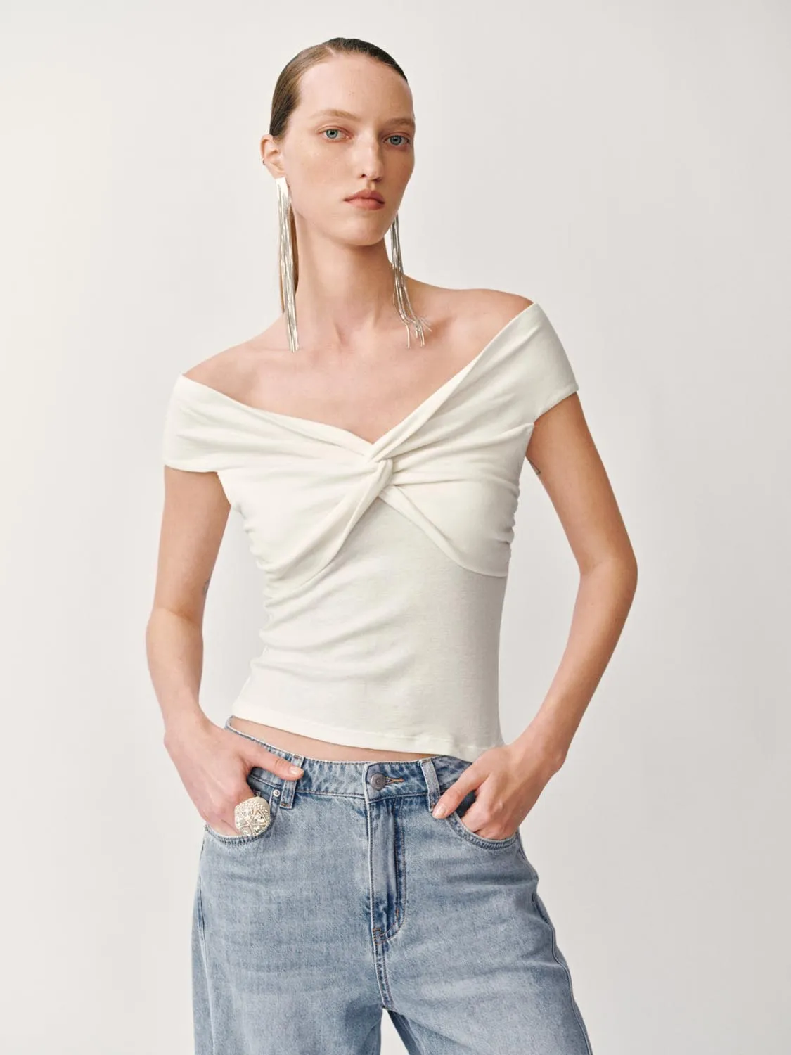 Twisted Front T-Shirts sold by Urban Revivo