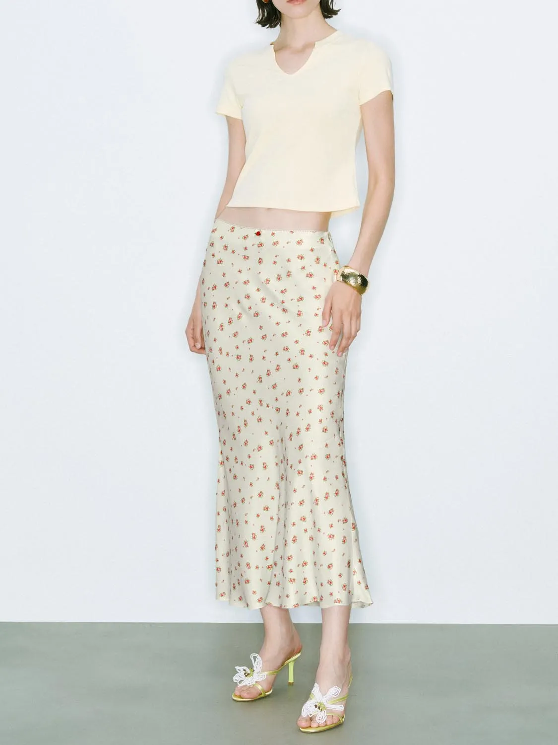 Floral Fishtail Skirts sold by Urban Revivo product image thumbnail 3