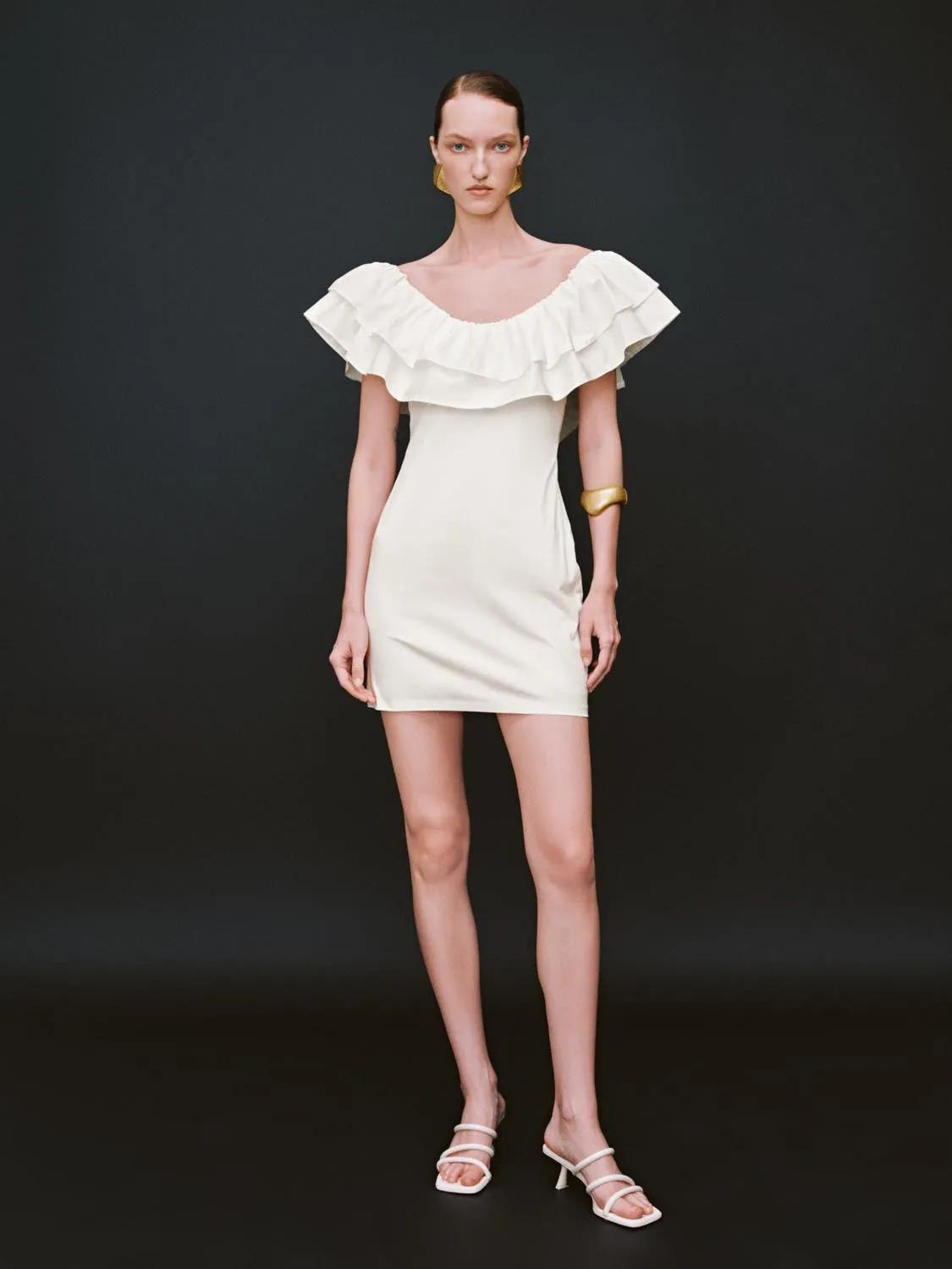 Ruffle Skinny-Fit Dresses sold by Urban Revivo product image thumbnail 4