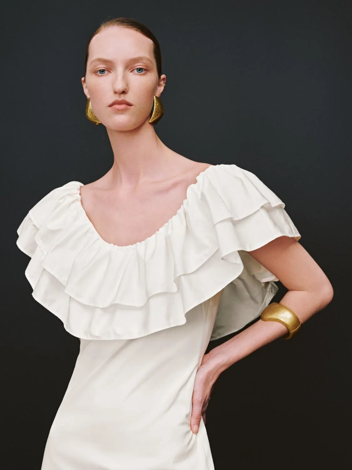 Ruffle Skinny-Fit Dresses sold by Urban Revivo product image thumbnail 3