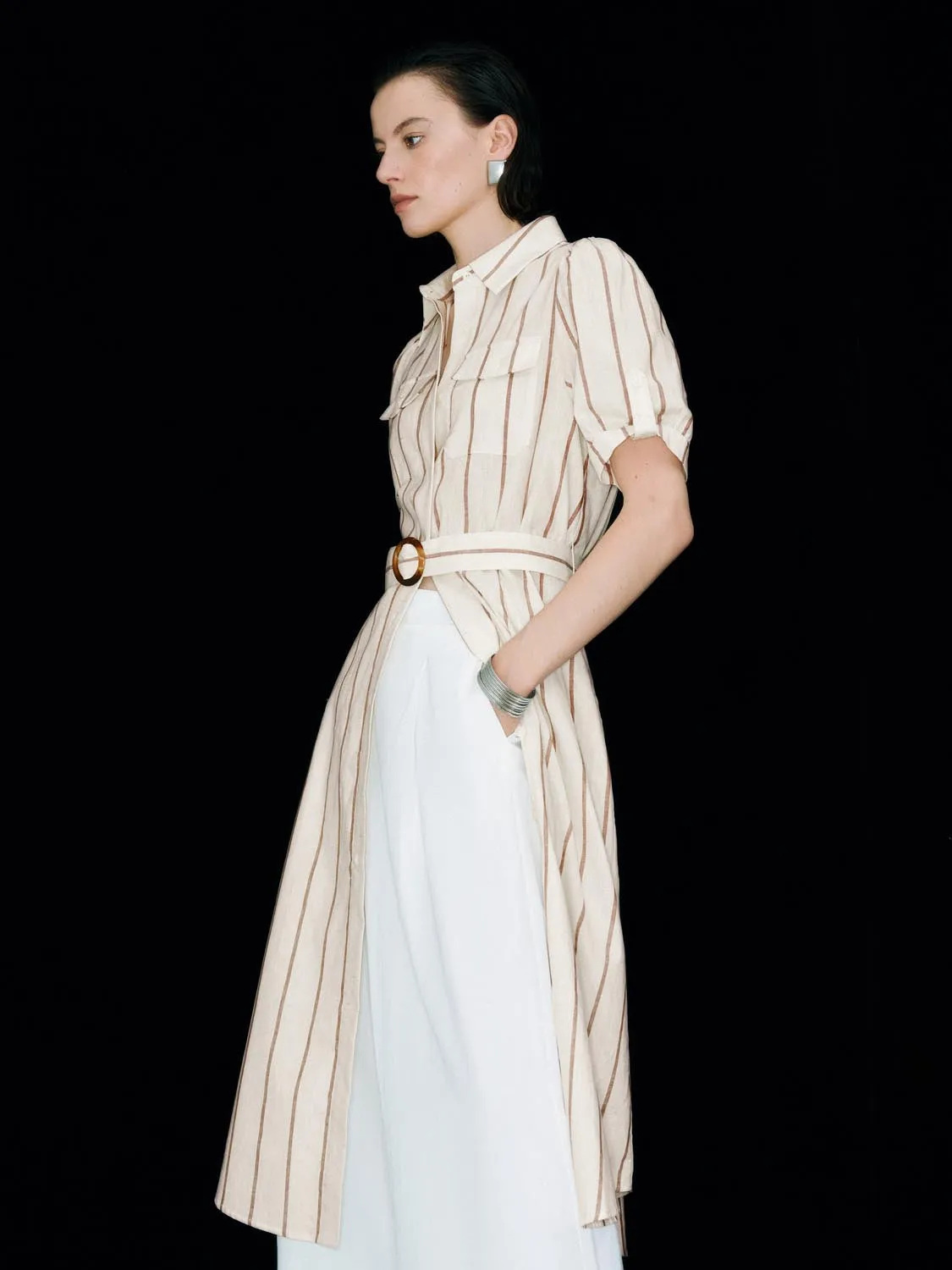 Striped Skater Maxi Dresses sold by Urban Revivo product image thumbnail 2