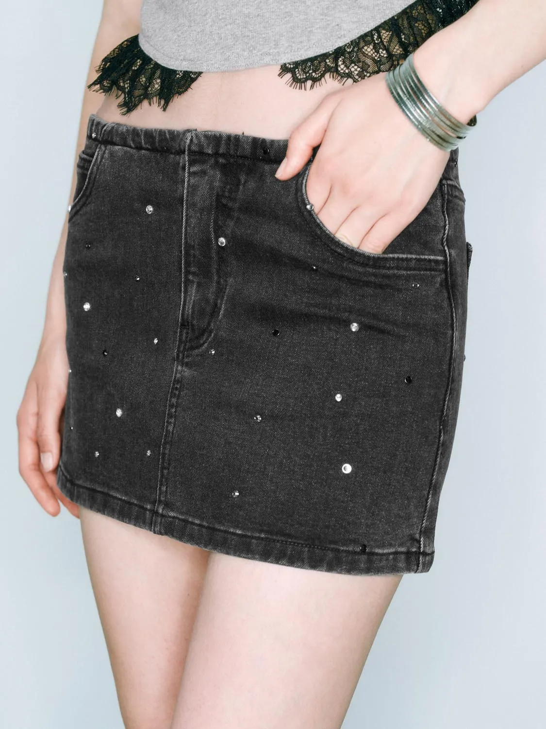 Denim Mini Skirts sold by Urban Revivo product image thumbnail 5