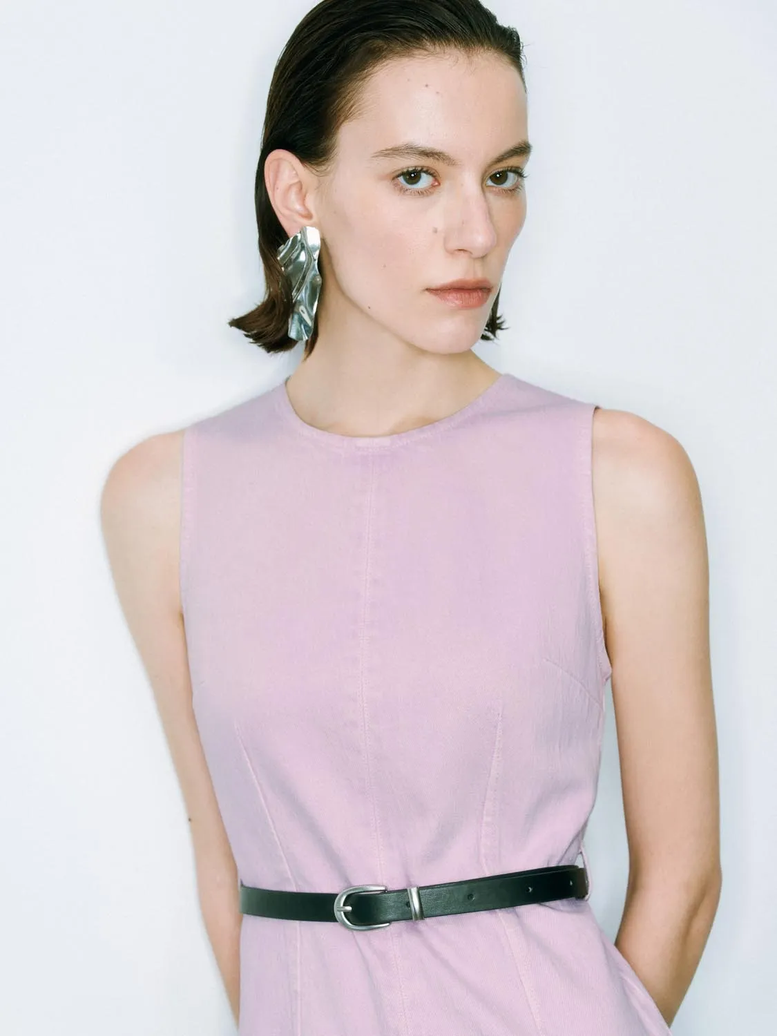 Denim Belted Dresses sold by Urban Revivo product image thumbnail 3