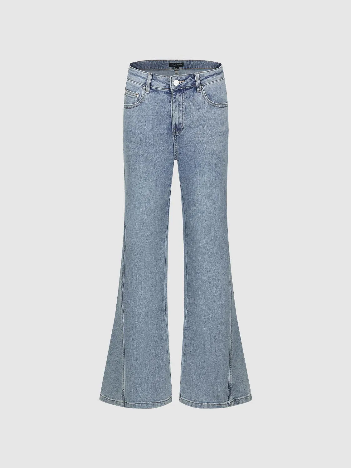 Denim Flared-Leg Jeans sold by Urban Revivo