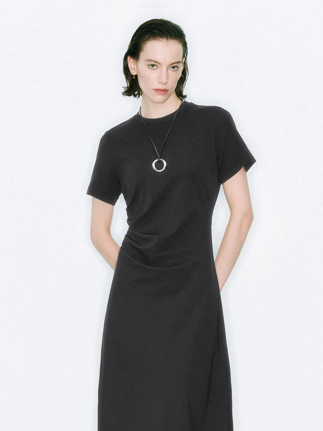 Ruched A-Line Maxi Dresses sold by Urban Revivo product image thumbnail 4