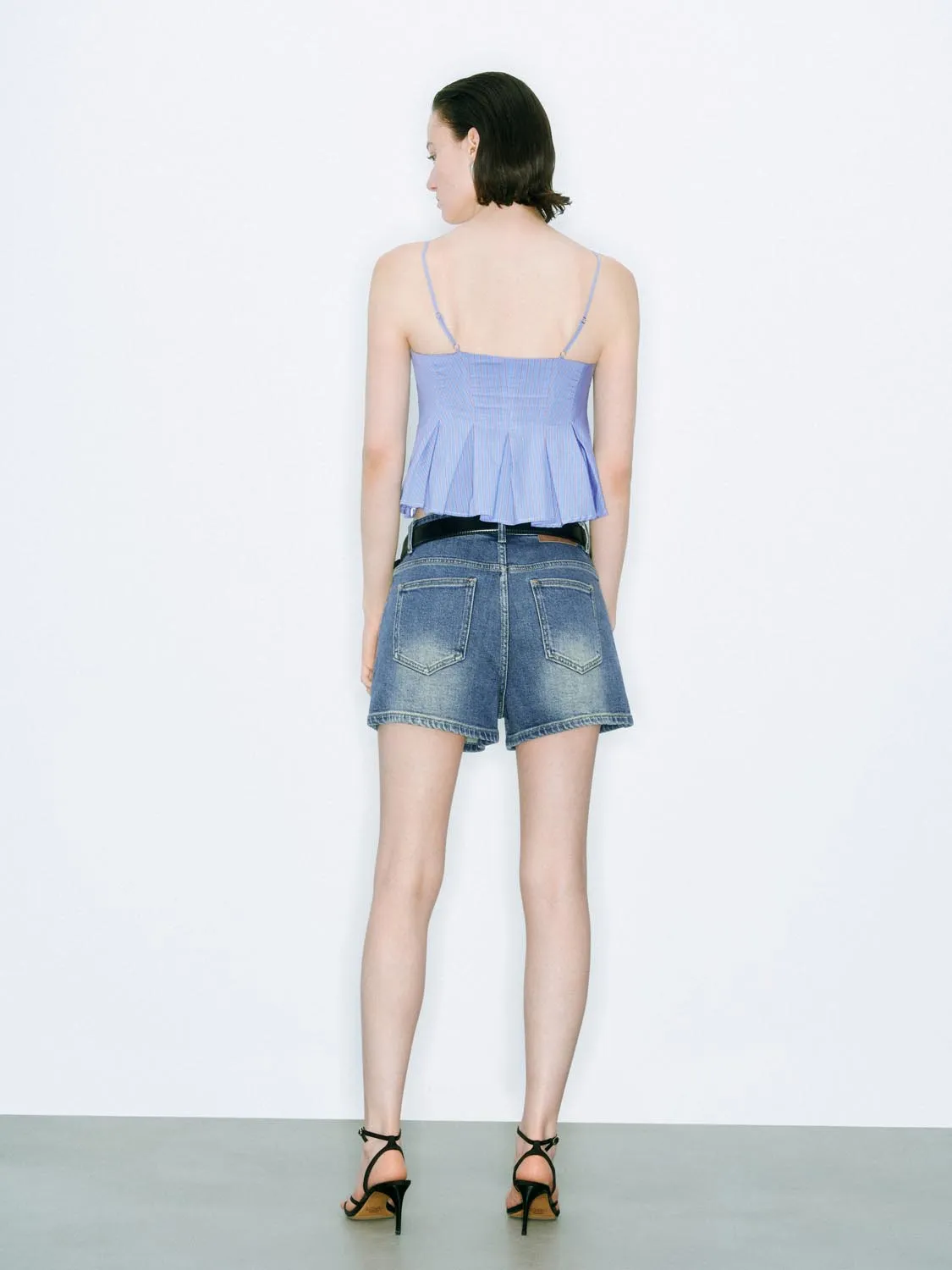 Denim Shorts sold by Urban Revivo product image thumbnail 4