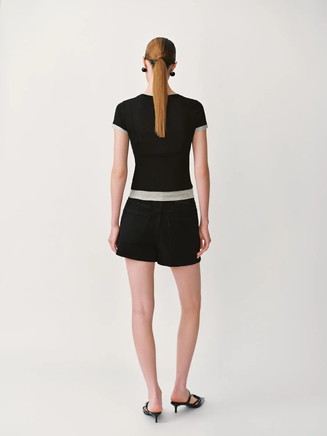 Denim Shorts sold by Urban Revivo product image thumbnail 4