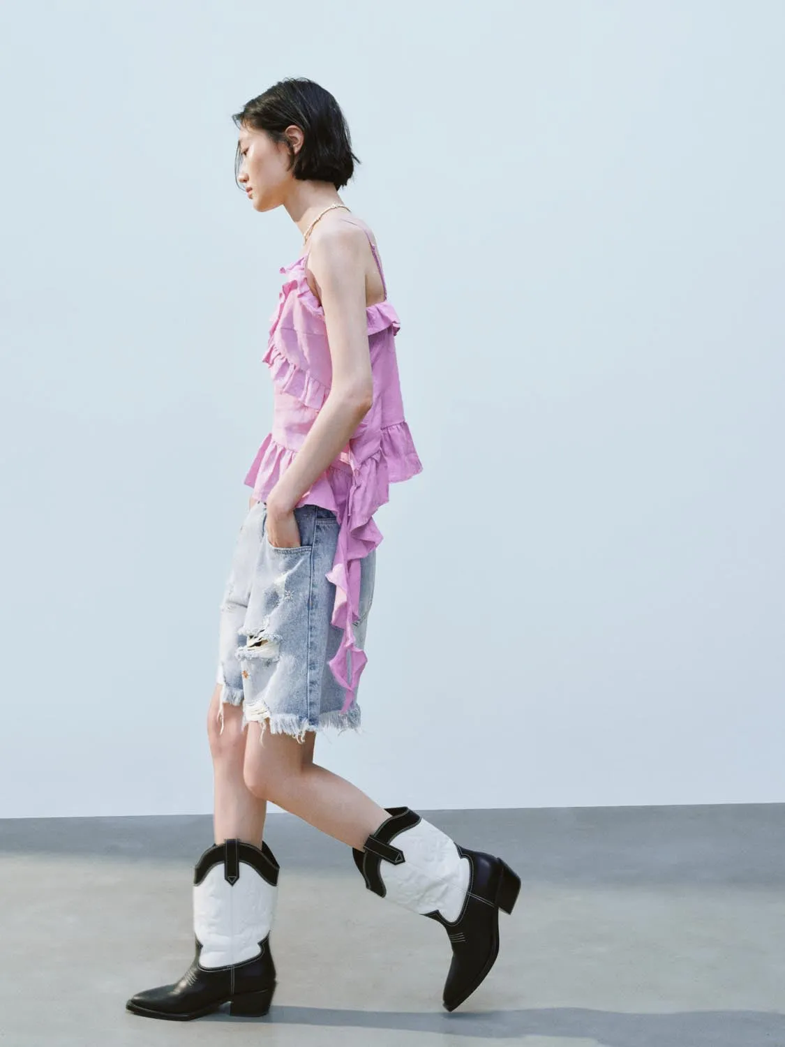 Ruffle Cami Tops sold by Urban Revivo product image thumbnail 5