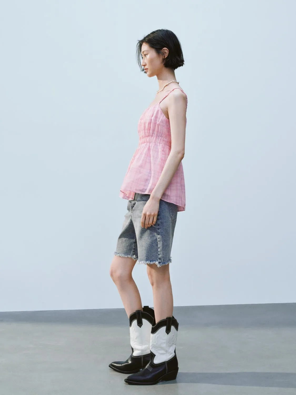 Plaid Cami Tops sold by Urban Revivo product image thumbnail 5