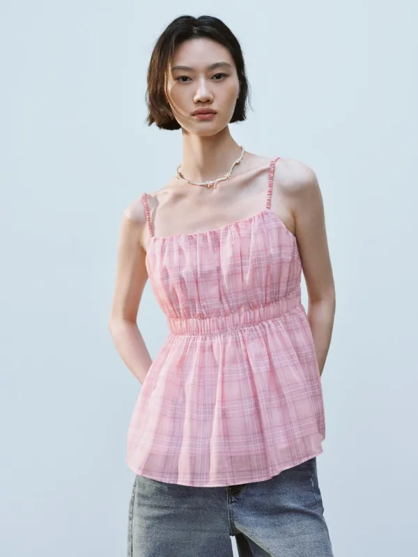 Plaid Cami Tops sold by Urban Revivo