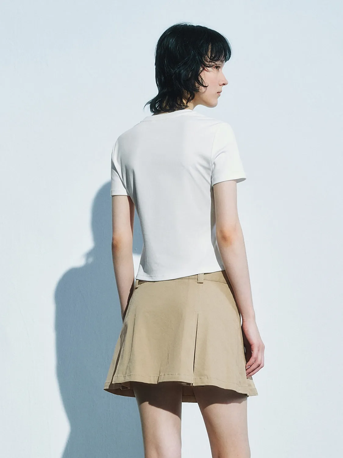 Cropped Short Sleeve T-Shirts sold by Urban Revivo product image thumbnail 2
