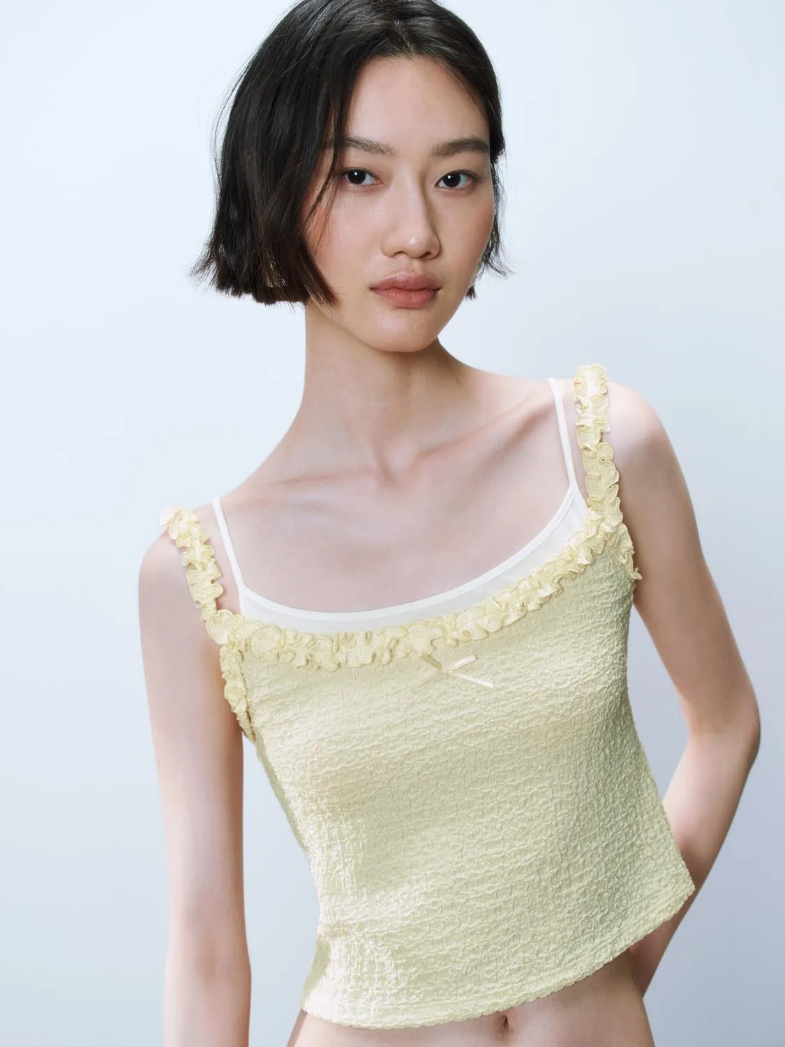 Frilled Cami Tops sold by Urban Revivo product image thumbnail 3