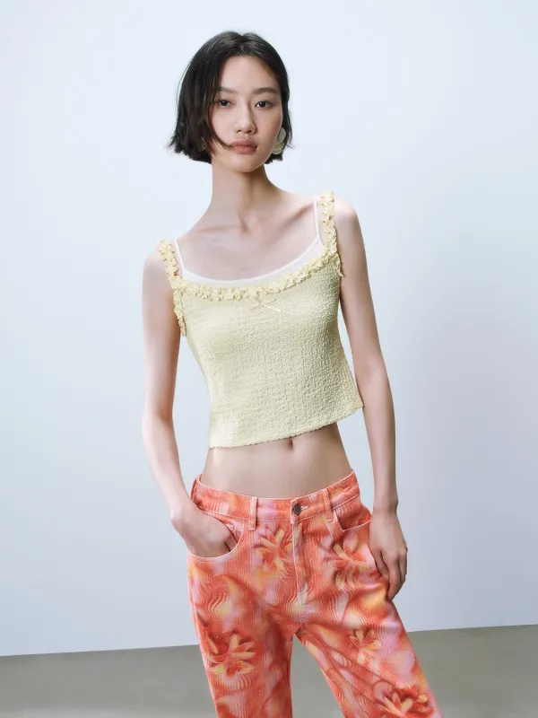 Frilled Cami Tops sold by Urban Revivo