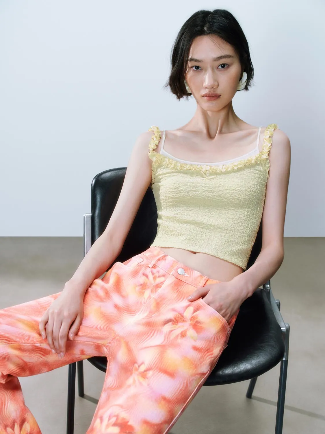 Frilled Cami Tops sold by Urban Revivo product image thumbnail 2