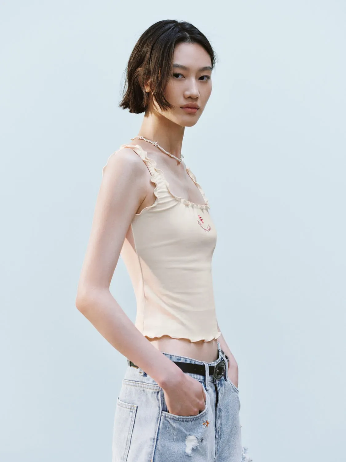 Lettuce Hem Tank Tops sold by Urban Revivo product image thumbnail 2