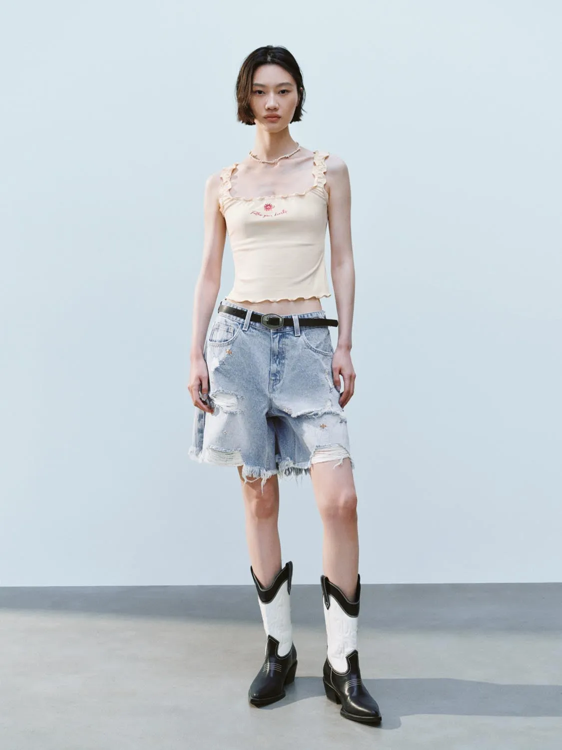 Lettuce Hem Tank Tops sold by Urban Revivo product image thumbnail 4