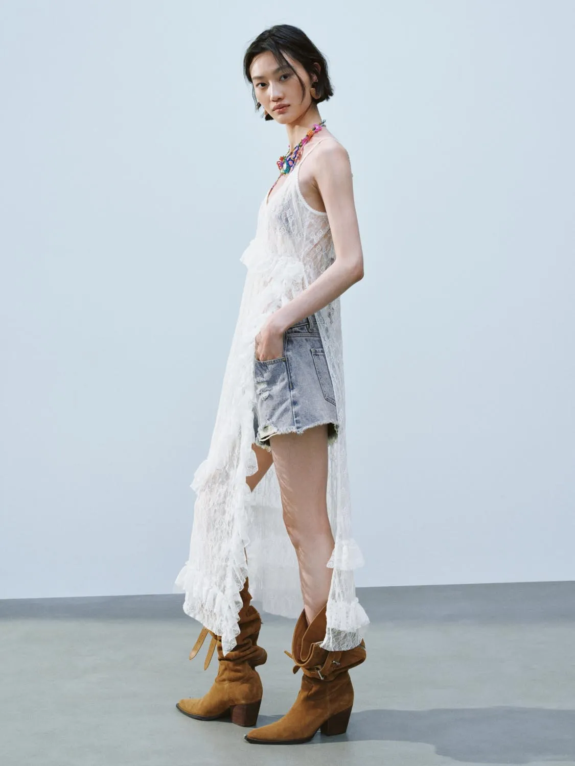 Camisole Frilled Straight Dresses sold by Urban Revivo product image thumbnail 5