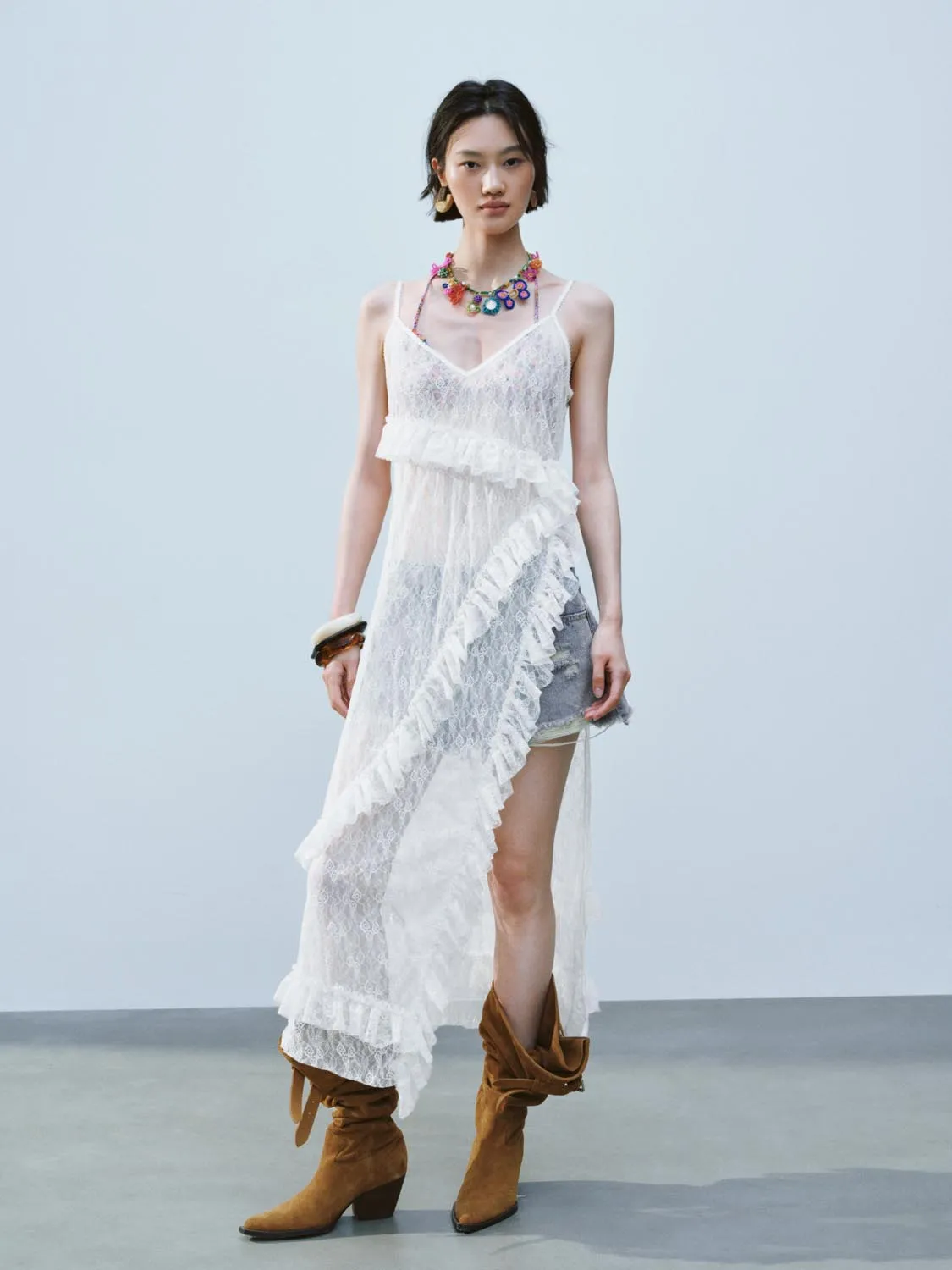 Camisole Frilled Straight Dresses sold by Urban Revivo product image thumbnail 4