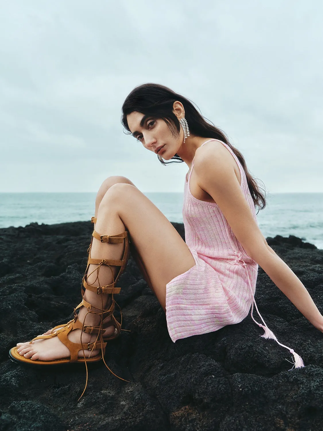 Rib Knitted Cami Tops sold by Urban Revivo product image thumbnail 4