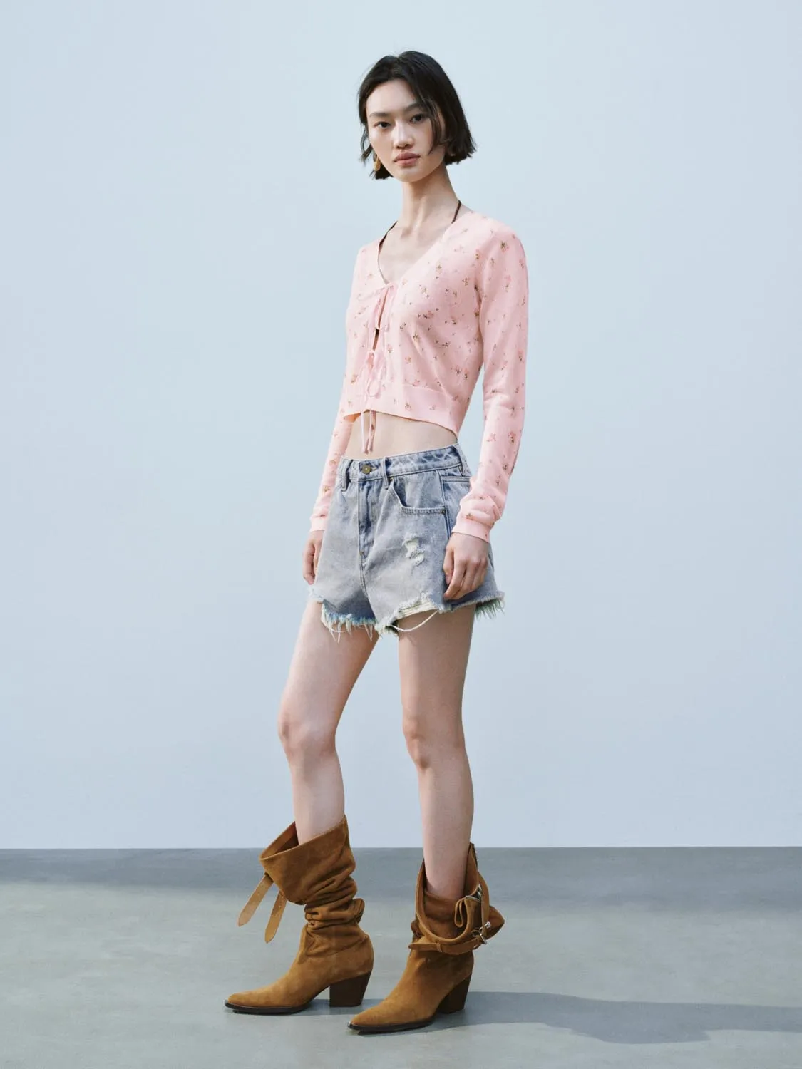 Floral Knitted Cardigans sold by Urban Revivo product image thumbnail 5