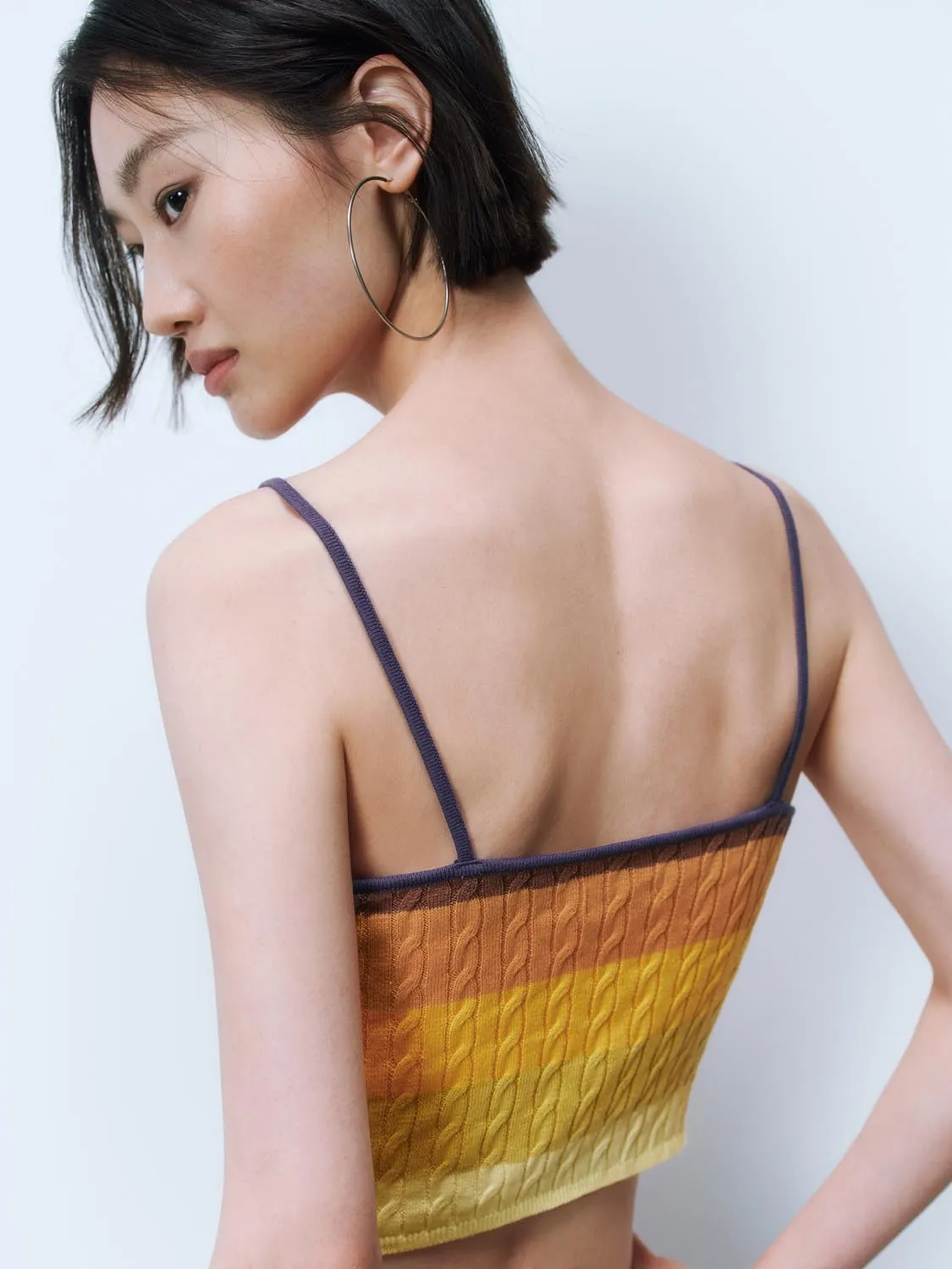 Cable Knitted Cami Tops sold by Urban Revivo product image thumbnail 3