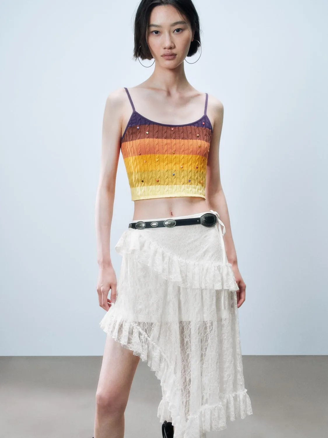 Cable Knitted Cami Tops sold by Urban Revivo