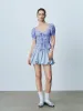 Plaid Shirred Bow Décor Blouses sold by Urban Revivo