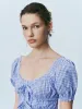 Plaid Shirred Bow Décor Blouses sold by Urban Revivo