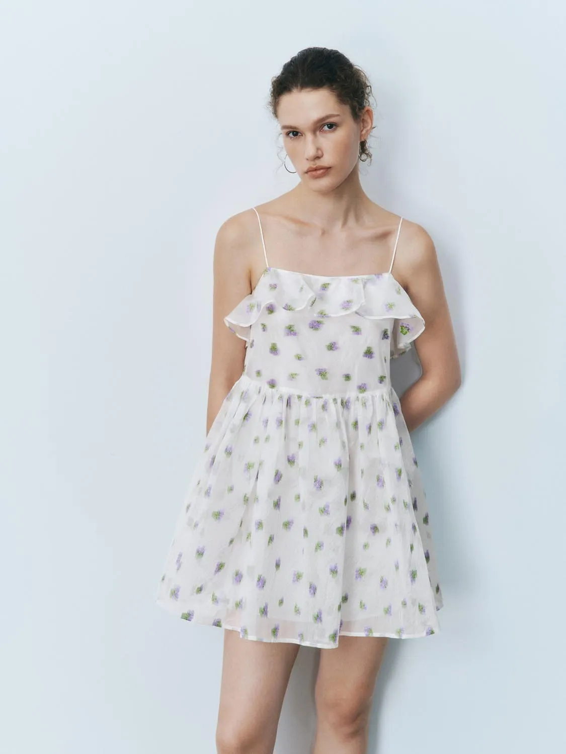 Floral Ruffle A-Line Dresses sold by Urban Revivo product image thumbnail 2