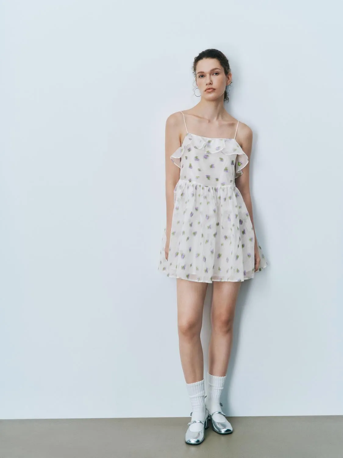 Floral Ruffle A-Line Dresses sold by Urban Revivo product image thumbnail 5