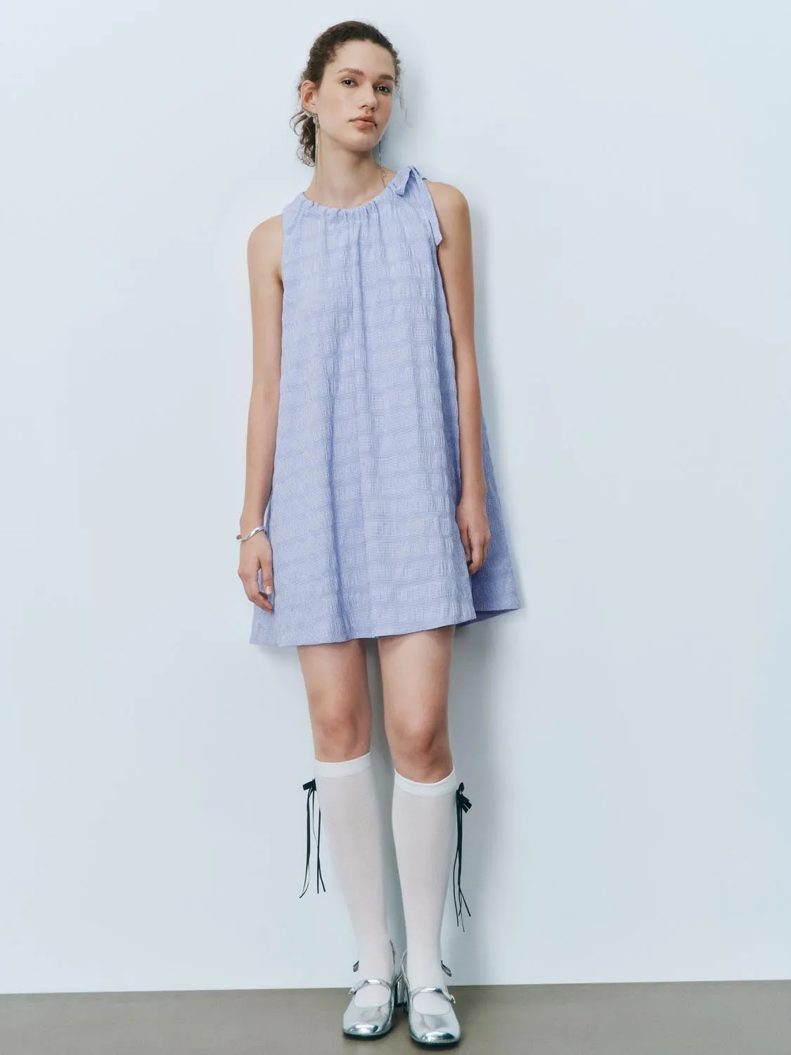 Loose Textured Sleeveless Dresses sold by Urban Revivo product image thumbnail 5