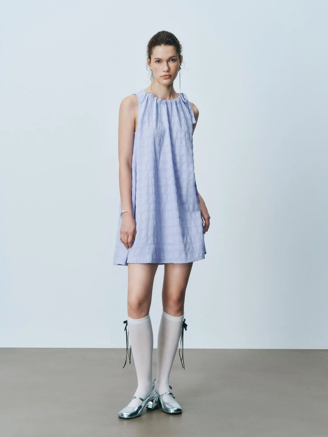Loose Textured Sleeveless Dresses sold by Urban Revivo product image thumbnail 4