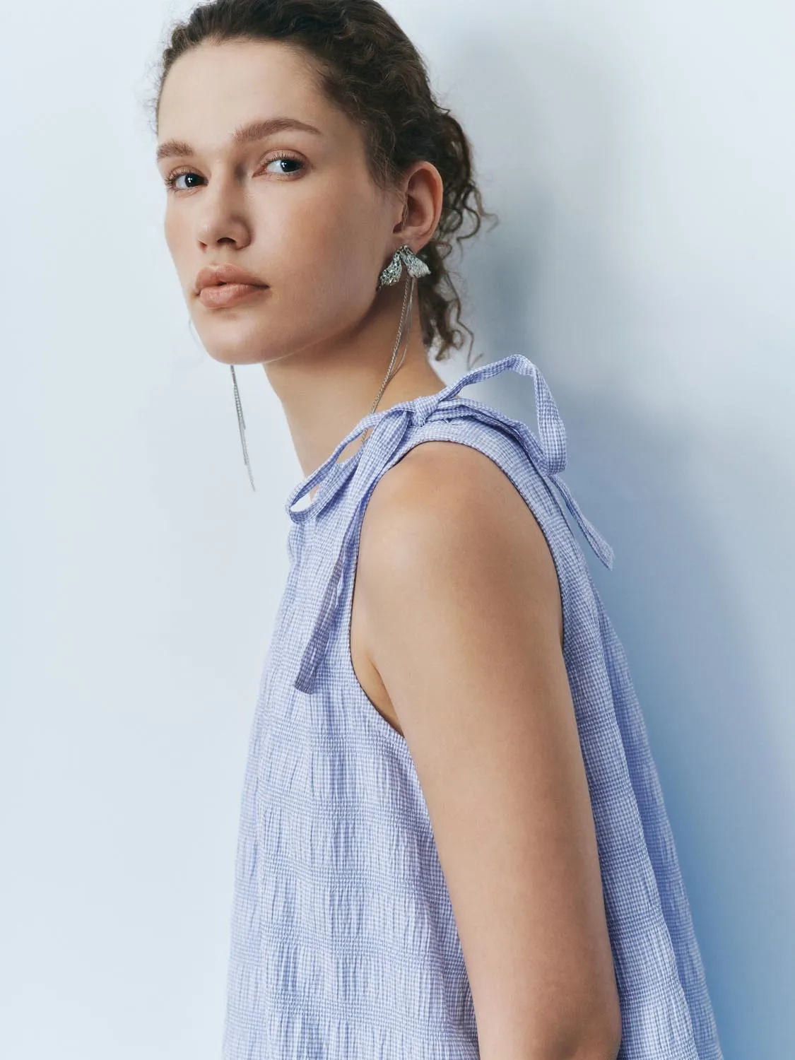 Loose Textured Sleeveless Dresses sold by Urban Revivo product image thumbnail 3