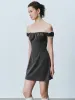 Ruffle Trim A-Line Mini Dresses sold by Urban Revivo