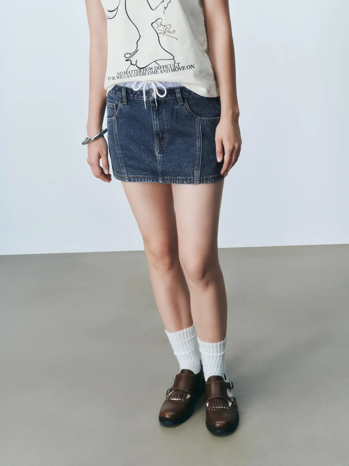 Denim Skirts sold by Urban Revivo product image thumbnail 3