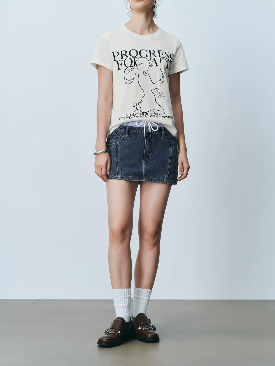 Denim Skirts sold by Urban Revivo product image thumbnail 2