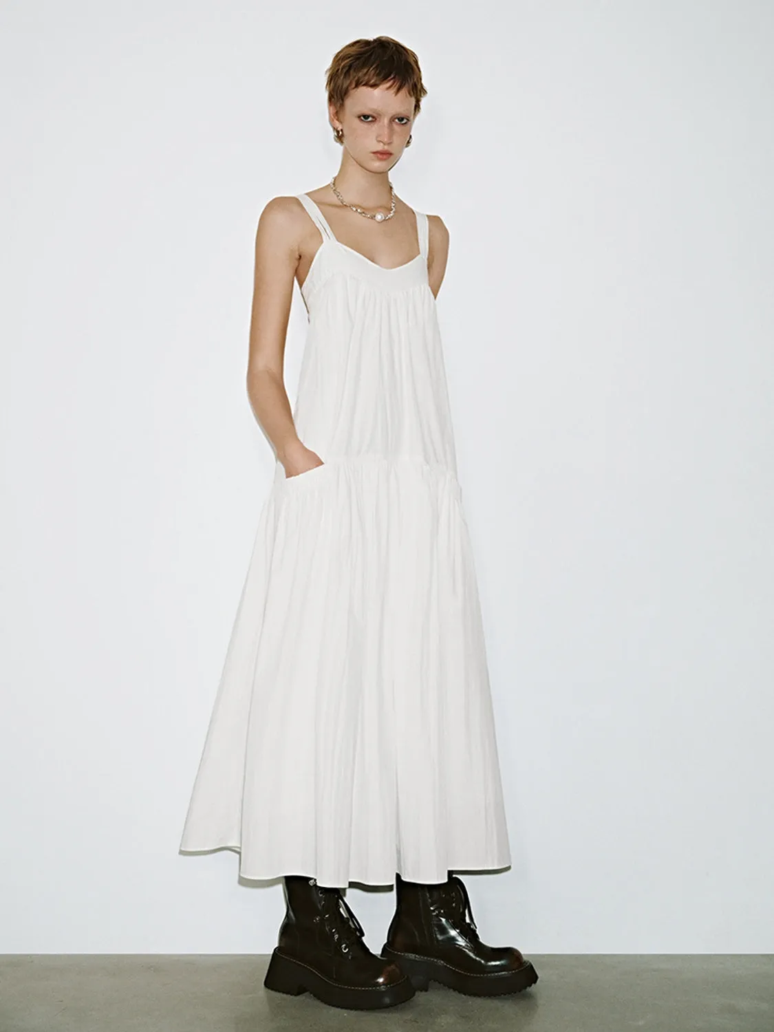 Cross-Back Maxi Dresses sold by Urban Revivo product image thumbnail 5