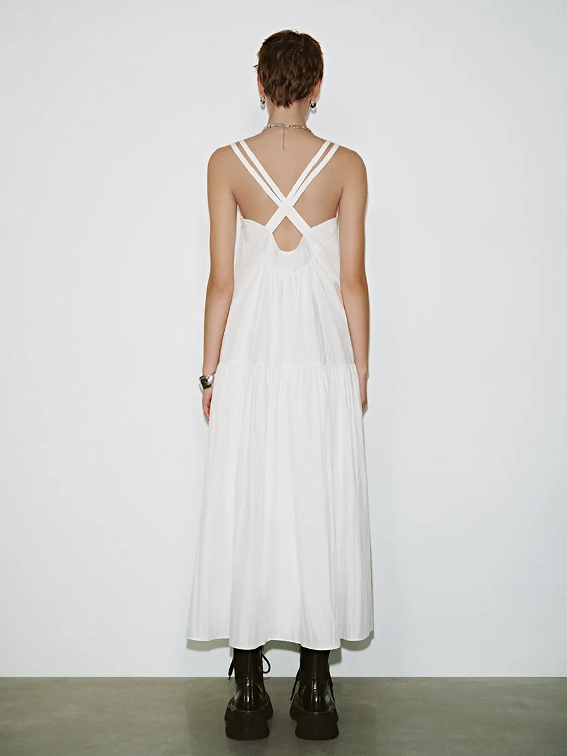 Cross-Back Maxi Dresses sold by Urban Revivo product image thumbnail 2