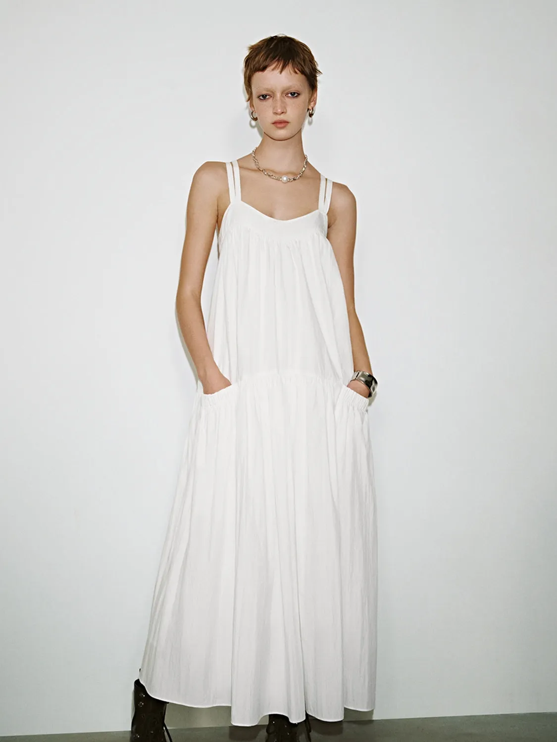 Cross-Back Maxi Dresses sold by Urban Revivo product image thumbnail 4