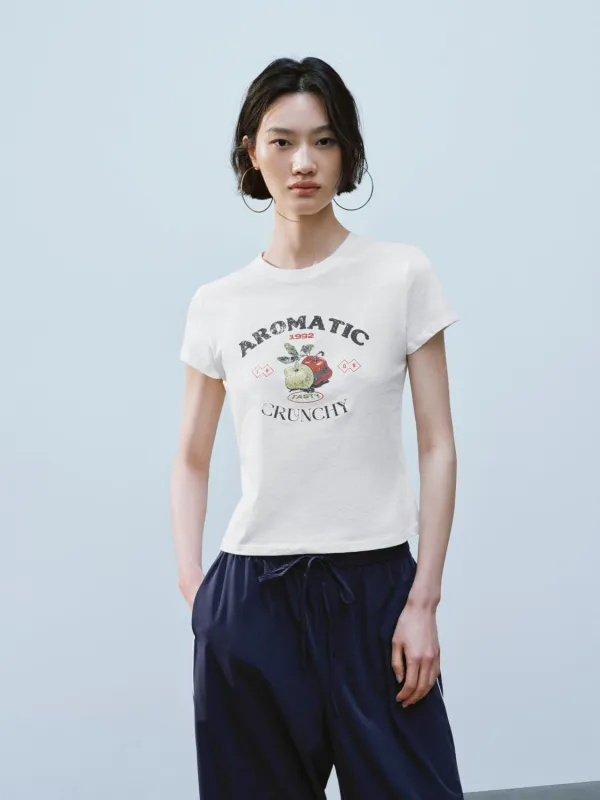 Cropped Short Sleeve T-Shirts sold by Urban Revivo