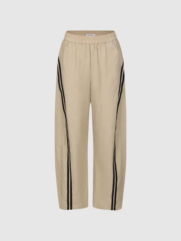 Contrast Trim Trousers sold by Urban Revivo