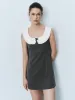 Peter Pan Collar Sleeveless Dress sold by Urban Revivo