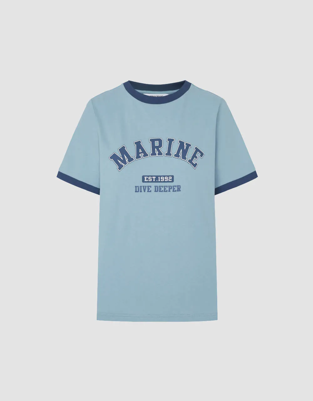 Letter Printed Crew Neck Loose T-Shirt sold by Urban Revivo product image thumbnail 2