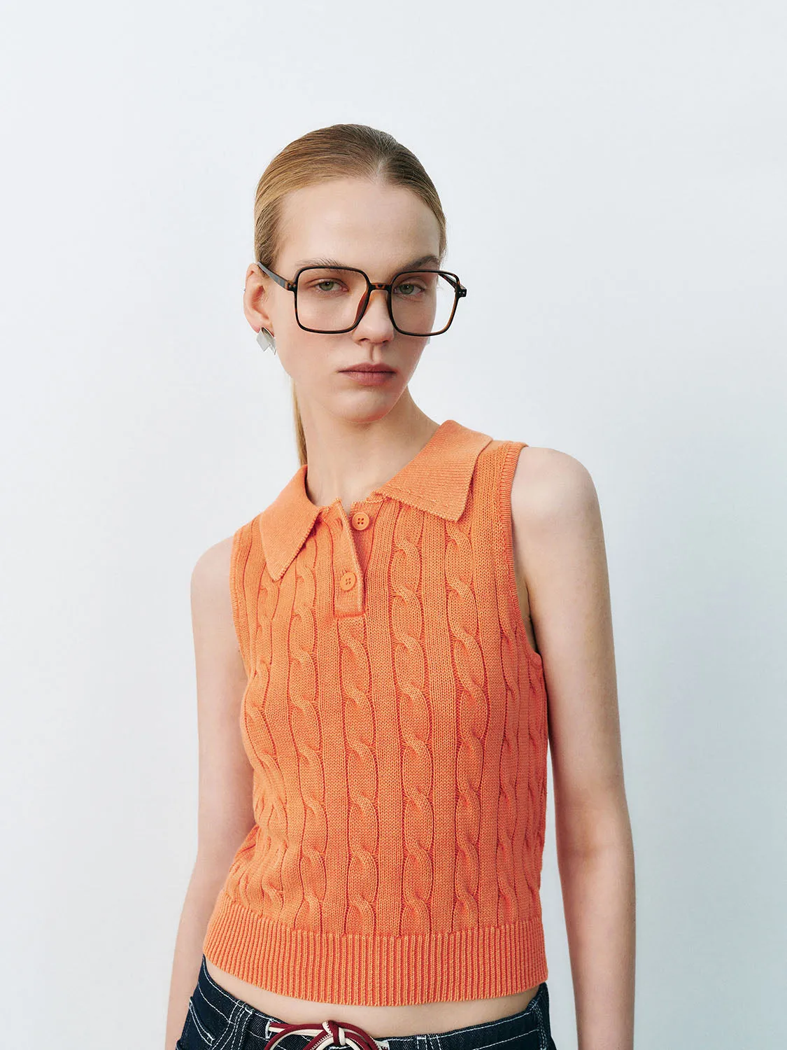 Cable Knitted T-Shirts sold by Urban Revivo product image thumbnail 2