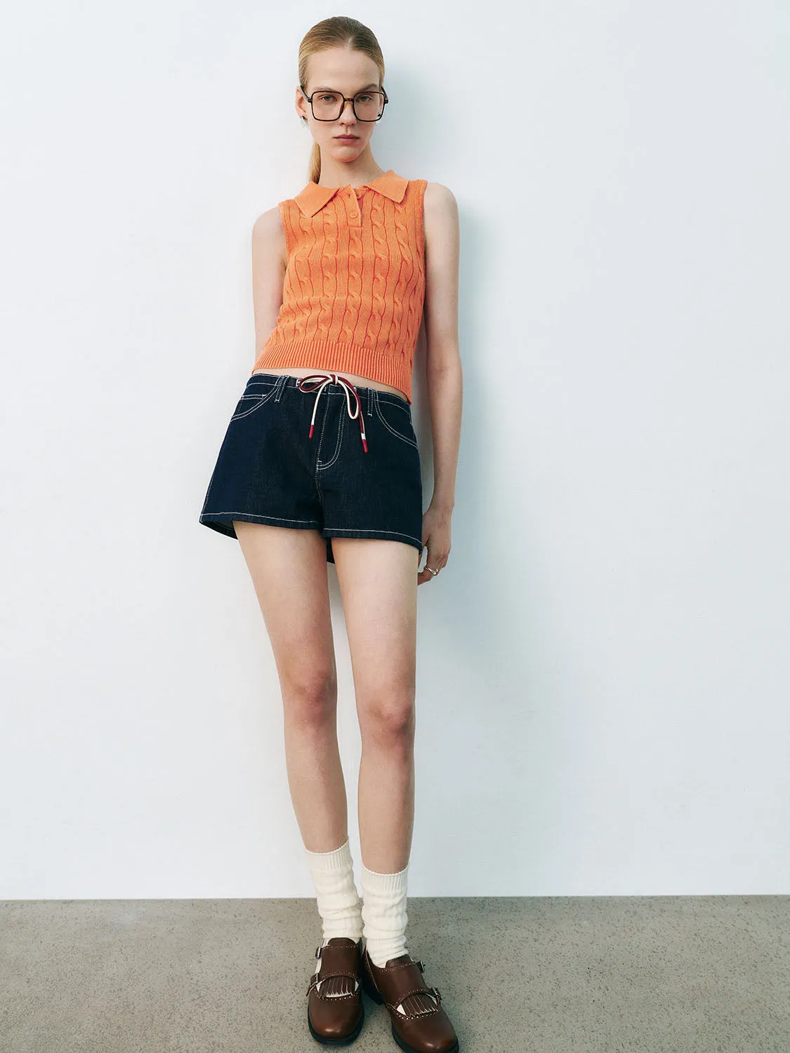 Cable Knitted T-Shirts sold by Urban Revivo product image thumbnail 5