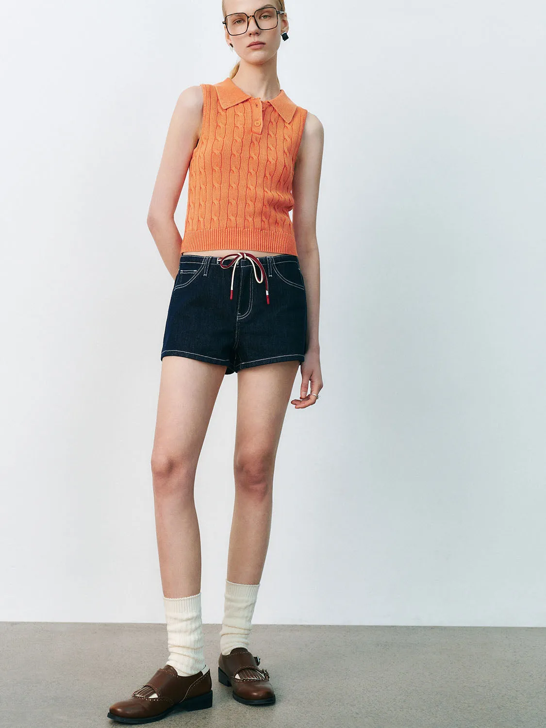 Cable Knitted T-Shirts sold by Urban Revivo product image thumbnail 4