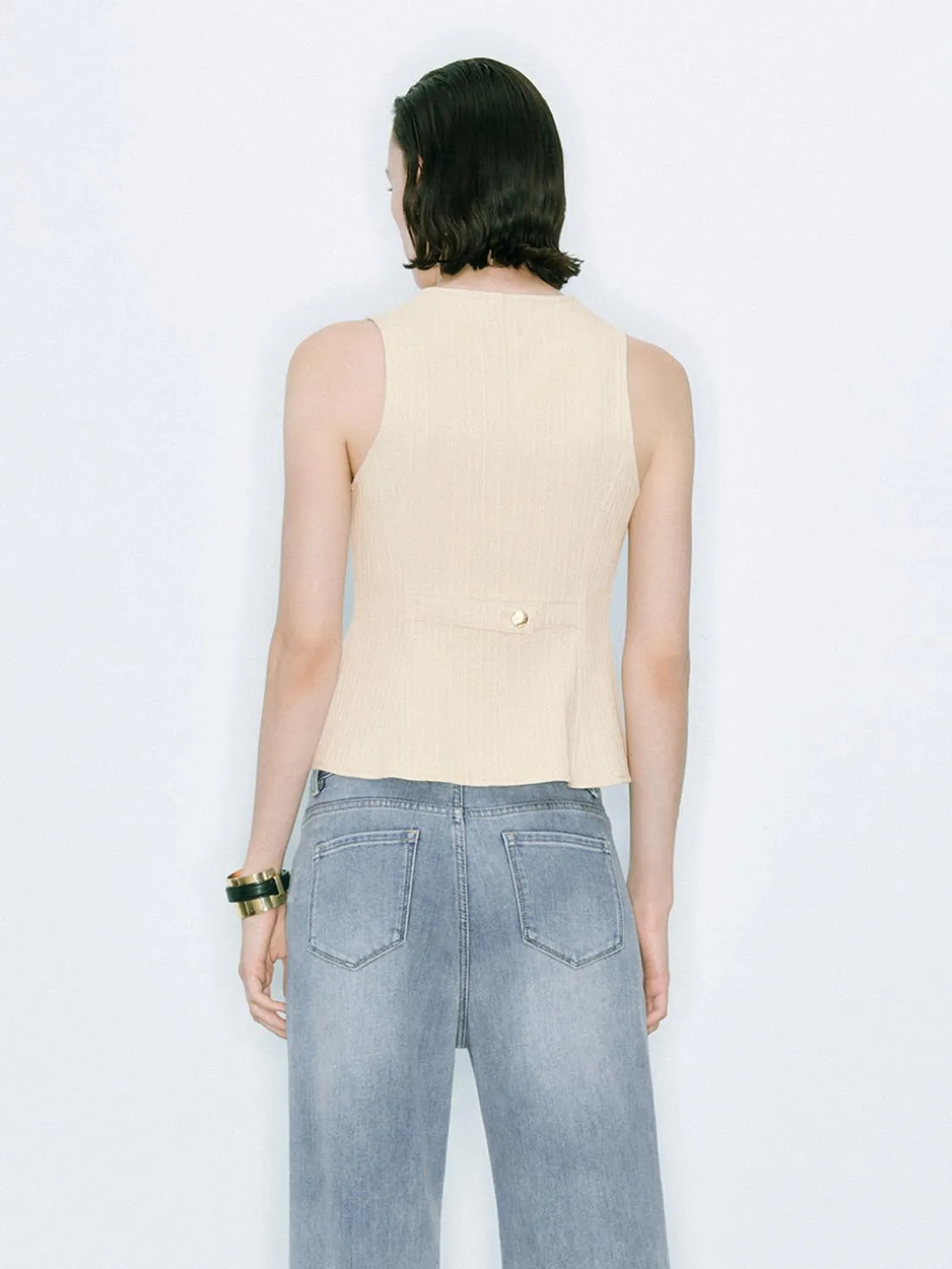 Denim Sleeveless Tops sold by Urban Revivo product image thumbnail 2