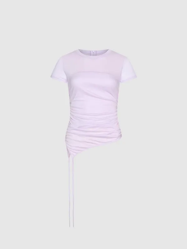 Drawstring Short Sleeve T-Shirts sold by Urban Revivo